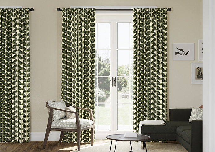 Orla Kiely Botanica Stem, Green - Made to Measure Curtains - Image 3
